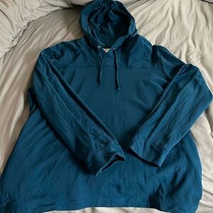 Fun hooded pullover top.